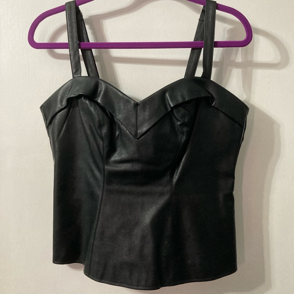 Vixen Faux Leather Maneater Shirt